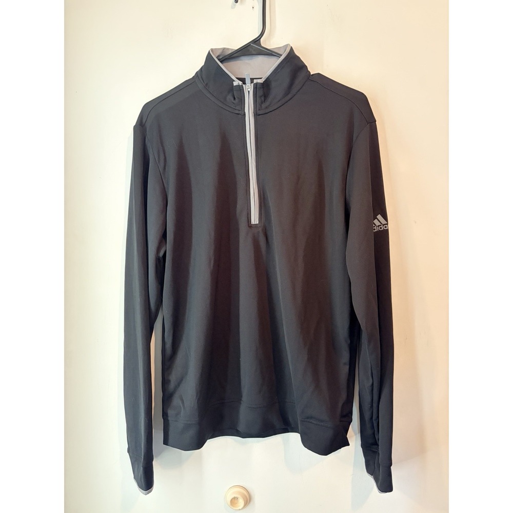 Adidas Half Zip‎ Atheltic Pullover Running Jacket Black Womans Medium